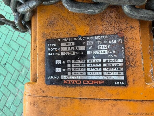 Chain hoist Kito TS020