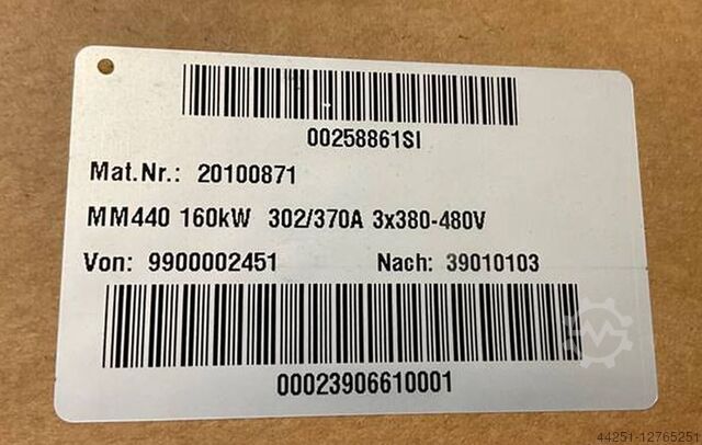 Frequency converter Siemens 6SE6440-2UD41-3GA1