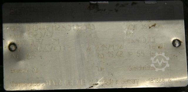 Rollenbahn angetrieben Edelstahl Typ 640/2000/H1140