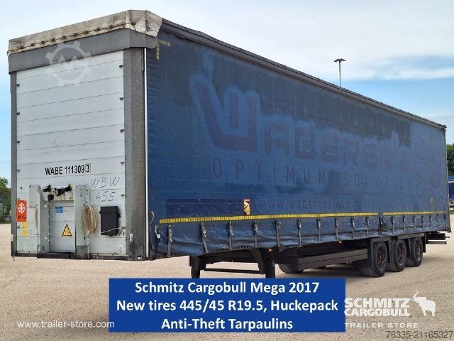 Auflieger mit Pritsche & Plane Schmitz Cargobull Curtainsider Mega