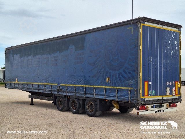 Auflieger mit Pritsche & Plane Schmitz Cargobull Curtainsider Mega