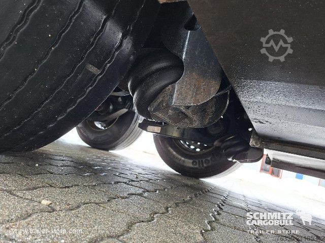 Auflieger mit Pritsche & Plane Krone Curtainsider Dropside