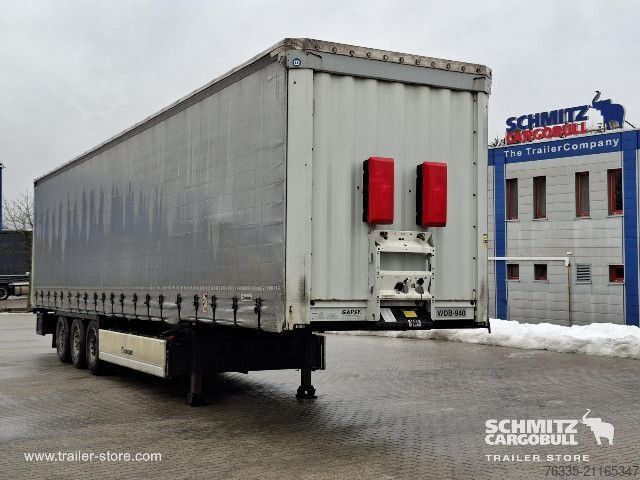 Auflieger mit Pritsche & Plane Krone Curtainsider Dropside