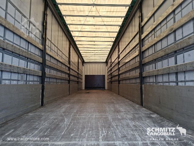 Auflieger mit Pritsche & Plane Krone Curtainsider Dropside