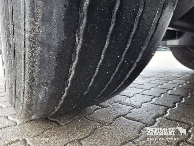 Auflieger mit Pritsche & Plane Krone Curtainsider Dropside