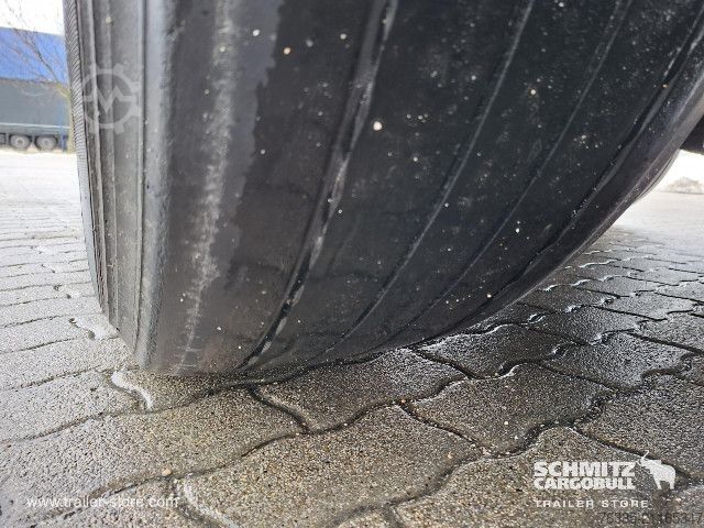 Auflieger mit Pritsche & Plane Krone Curtainsider Dropside