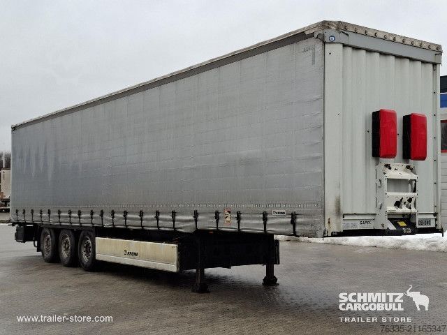 Auflieger mit Pritsche & Plane Krone Curtainsider Dropside