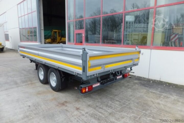 Kippanhänger Möslein TTD 13 Weiß  13 t Tandem 3- Seitenkipper Tieflader-- Neufahrzeug --