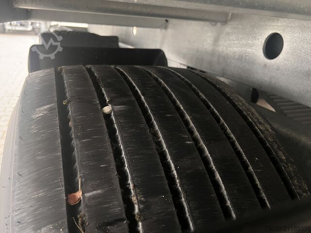 Kippanhänger Möslein TTD 19 AB  19 t Tandemkipper Tieflader, BreitbereifungGitteraufsatz