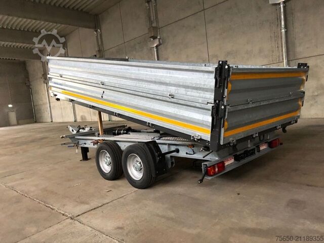 Kippanhänger Möslein TTD13- BA Verzinkt  13 t Tandem Kipper Tiefladermit Bordwand- Aufsatz-- Neufahrzeug --