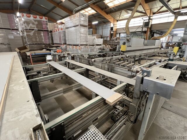 HOMAG Doppeltennoner und Sortieranlage (Qualitätskontrolle) HOMAG