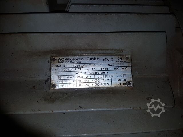 Electric Motor 37 kW AC Motoren GmbH (Kueenle) AOM 225S-4