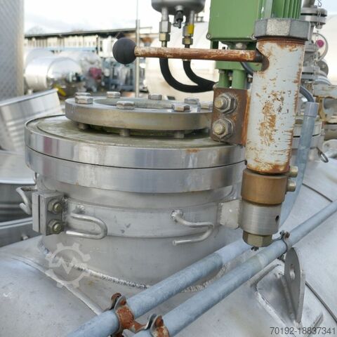 740 liter mobile, heatable/coolable pressure tank made of V4A with propeller agitator  