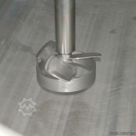740 liter mobile, heatable/coolable pressure tank made of V4A with propeller agitator  