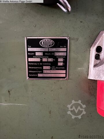 Konsolfräsmaschine KLOPP FK 10 / TNC135