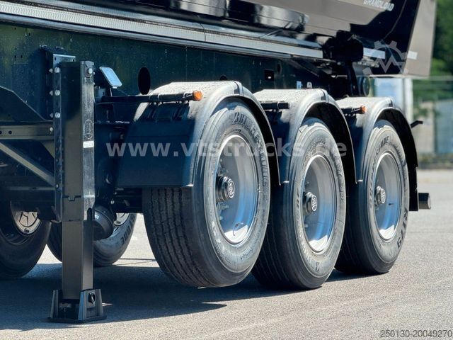 Tipper semitrailer MEILLER 5 x Vorhanden Stahlmulde elektr. Verdeck