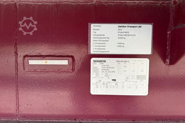 Anhänger mit Pritsche & Plane GALLIKER | ST 2A Hebebühne