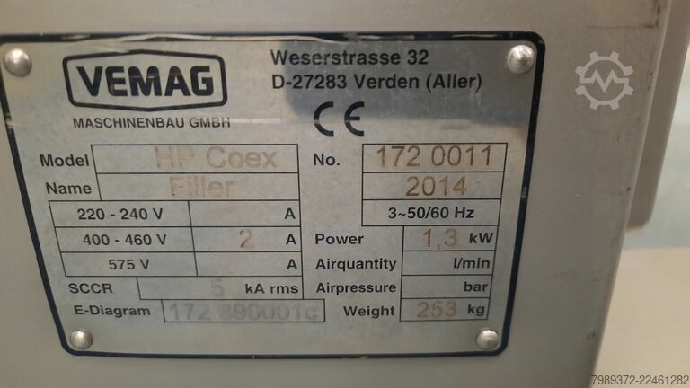 Vemag HP Coex filler VEMAG HP COEX