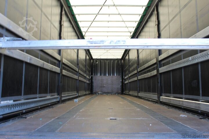 Open semitrailer with tarp Krone Plane Edscha Liftachse Pal.-Kasten