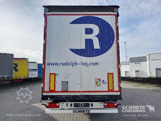 Open semitrailer with tarp Schmitz Cargobull Curtainsider Mega Getränke