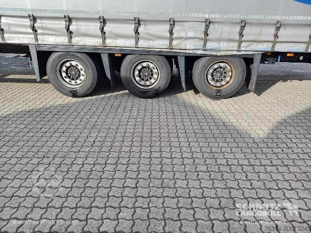 Open semitrailer with tarp Schmitz Cargobull Curtainsider Mega Getränke