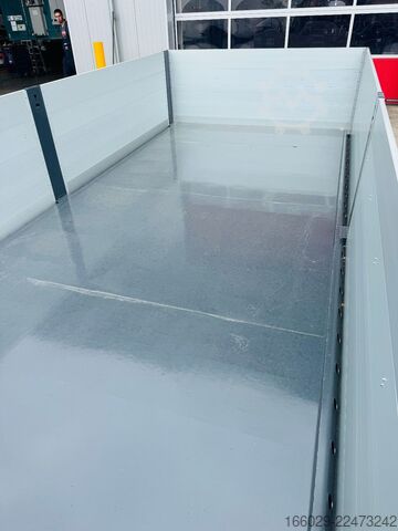 Auflieger-Wechselfahrgestell  Abrollcontainer Container 6,5 m Kran  Fassi F150