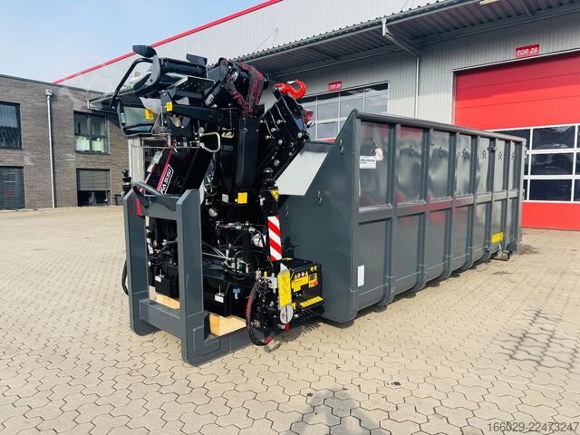 Swap body semitrailer  Abrollcontainer Container 6,5 m Kran  Fassi F150