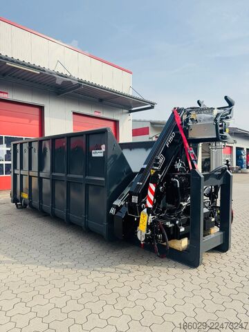 Swap body semitrailer  Abrollcontainer Container 6,5 m Kran  Fassi F150