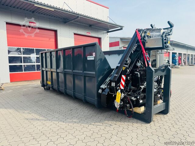 Swap body semitrailer  Abrollcontainer Container 6,5 m Kran  Fassi F150