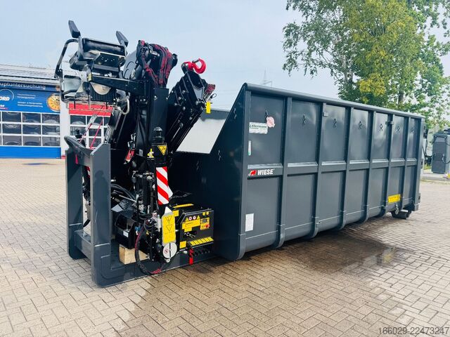 Swap body semitrailer  Abrollcontainer Container 6,5 m Kran  Fassi F150