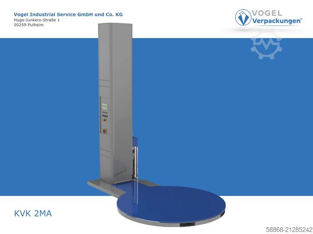 Halbautomatischer Palettenwickler  KVK 2 MA - 2t - 1650 Teller - 2400 Höhe