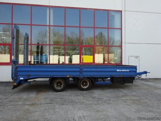 Low loader trailer Müller-Mitteltal ETUE-TA 18,0  18 t GG Tandemtieflader