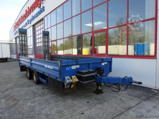 Low loader trailer Müller-Mitteltal ETUE-TA 18,0  18 t GG Tandemtieflader