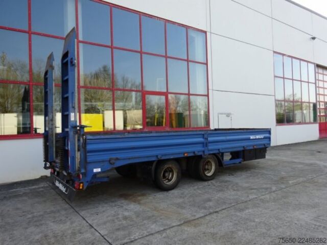Low loader trailer Müller-Mitteltal ETUE-TA 18,0  18 t GG Tandemtieflader