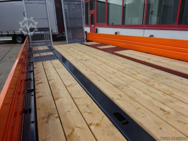 Low loader trailer Möslein TTT-11 6,20 Orange  Neuer Tandemtieflader