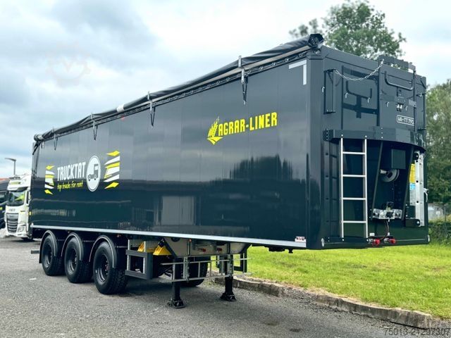 Auflieger mit Walkingfloor  H&W AGRAR 70 cbm, Zwangslenkung, MIETEN?