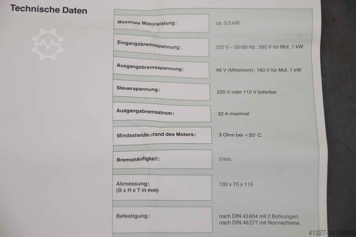 Brake device HuK frenotron-se