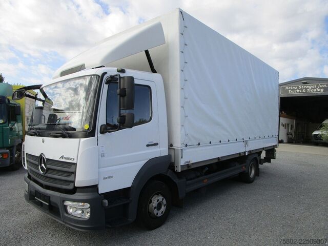 Curtain sider van MERCEDES-BENZ Atego 818L *6,10m+LBW+KLIMA+AHK+1-Hand*