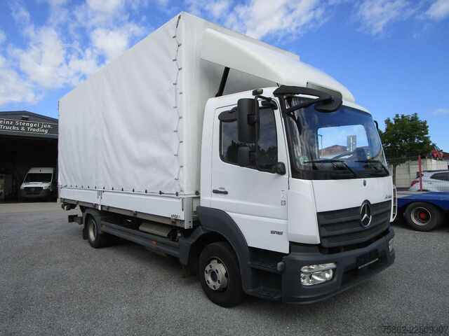 Curtain sider van MERCEDES-BENZ Atego 818L *6,10m+LBW+KLIMA+AHK+1-Hand*