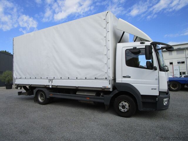 Curtain sider van MERCEDES-BENZ Atego 818L *6,10m+LBW+KLIMA+AHK+1-Hand*