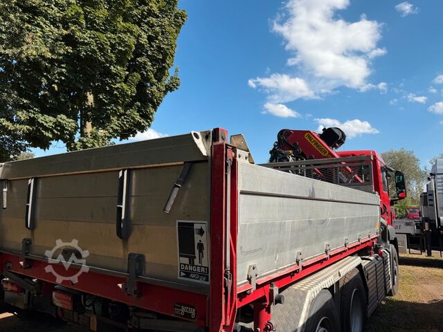 Three-sided tipper truck MAN TGS 28.480 6x4-4 ALLRAD KRAN 19m SEILWINDE Wechs