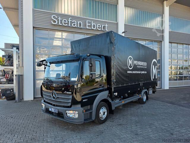 Sliding tarpaulin Mercedes-Benz Atego 824 L Bär LBW 1.000kg AHK Klima 3 Sitze