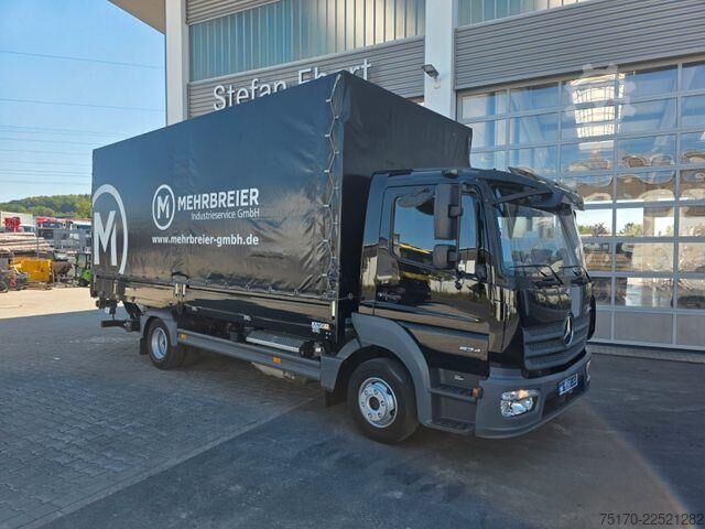Sliding tarpaulin Mercedes-Benz Atego 824 L Bär LBW 1.000kg AHK Klima 3 Sitze