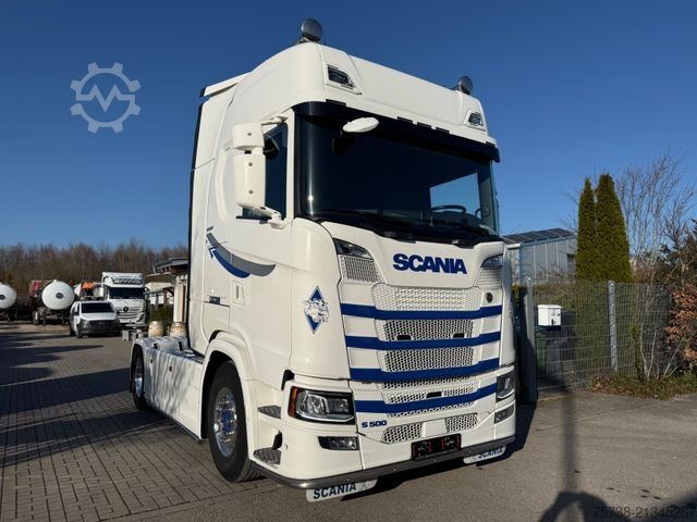 Standard tractor unit SCANIA S500 /Retarder/Leder/Alu/Navi/Standklima/LED