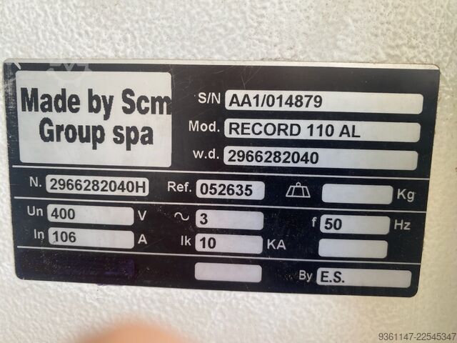 Machining center SCM RECORD 110 AL Prisma