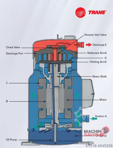 Refrigerating scroll compressor Trane CS Trane CSHC 093R0A0S