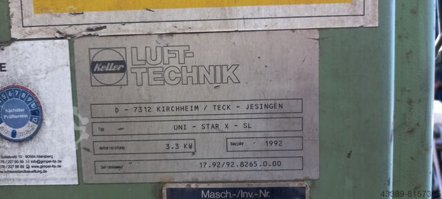 Suction attachment Keller Lufttechnik UNI-STAR X-SL