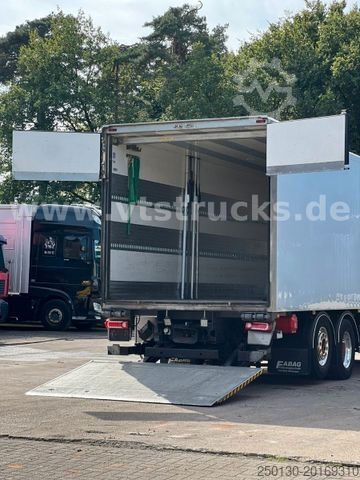 Box truck MERCEDES-BENZ Actros 2553 MP5 6x2 Lenk-/Lift Koffer mit LBW