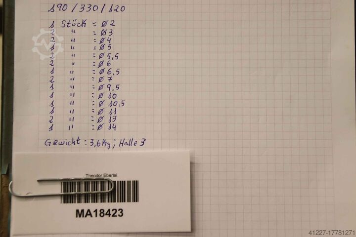 Collet sleeves 20 pieces unbekannt Ø 2 - 14 mm