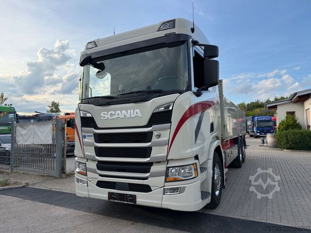 LKW mit Pritsche (offen) SCANIA R500 6x2*4 Baustoff Fassi 215/Retarder/Vollluft